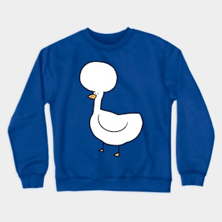 Crested Duck with Ridiculously Big Round Head Crewneck Sweatshirt